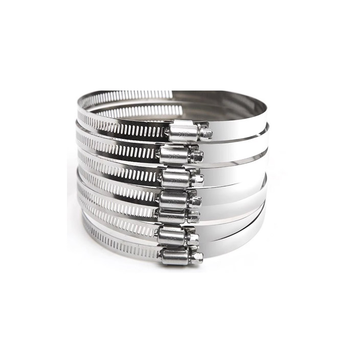 Large Stainless Steel Adjustable American Type Hose Clamp